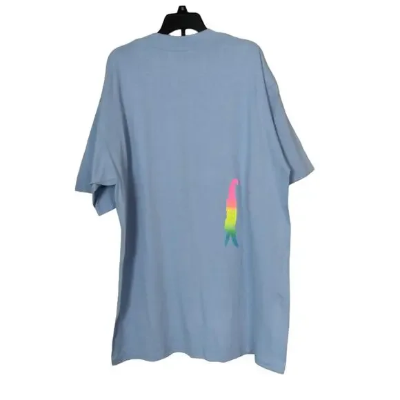 Vintage The Game Sz Large 90s Neon Puff Paint Daytona Beach Florida T Shirt - Picture 5 of 8